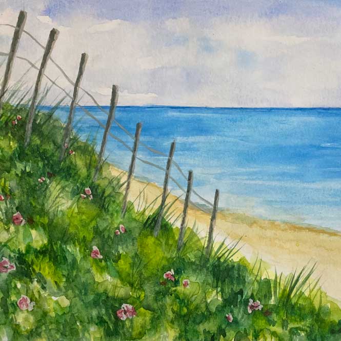 Watercolor Seascape Example