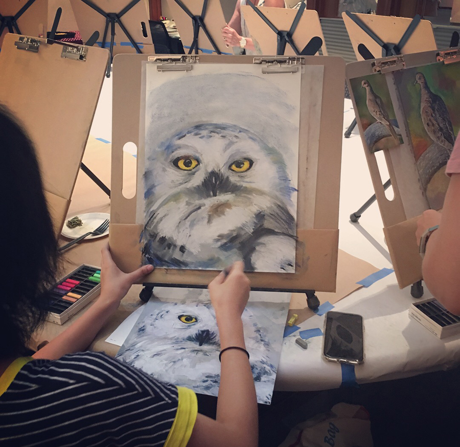 Pastel Bird Class at PEA